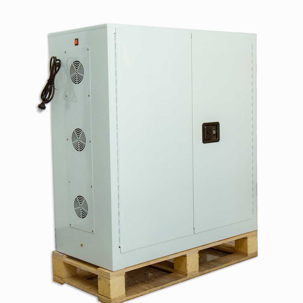Lithium battery storage and charging cabinet